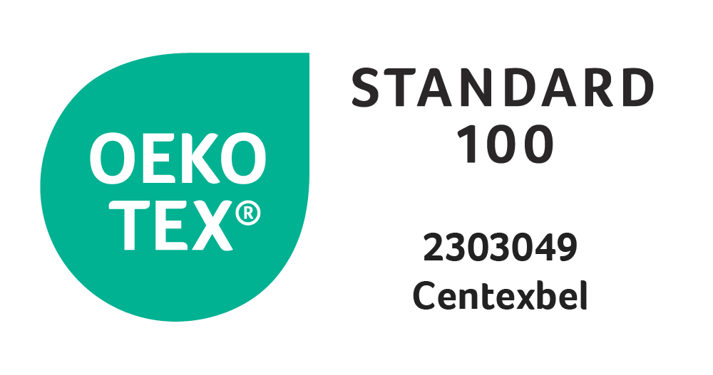 Geprüft auf Schadstoffe nach Oeko-Tex® Standard 100 (2303049/Centexbel)